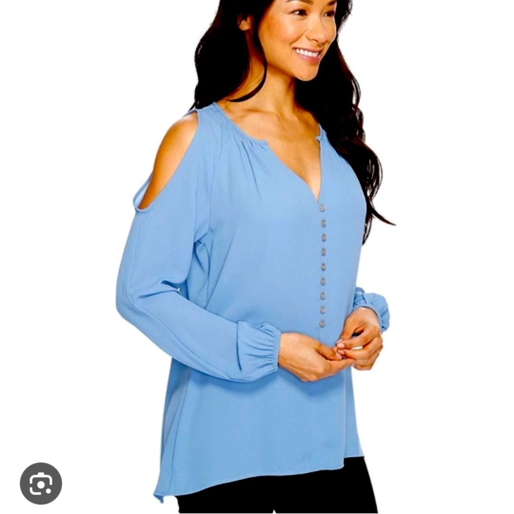 Karen Kane Cold Shoulder Blouse